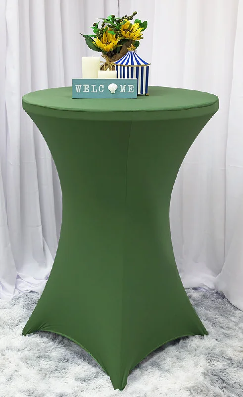 36"x42" Cocktail Spandex (220 GSM) Table Cover - Clover Green (1pc)