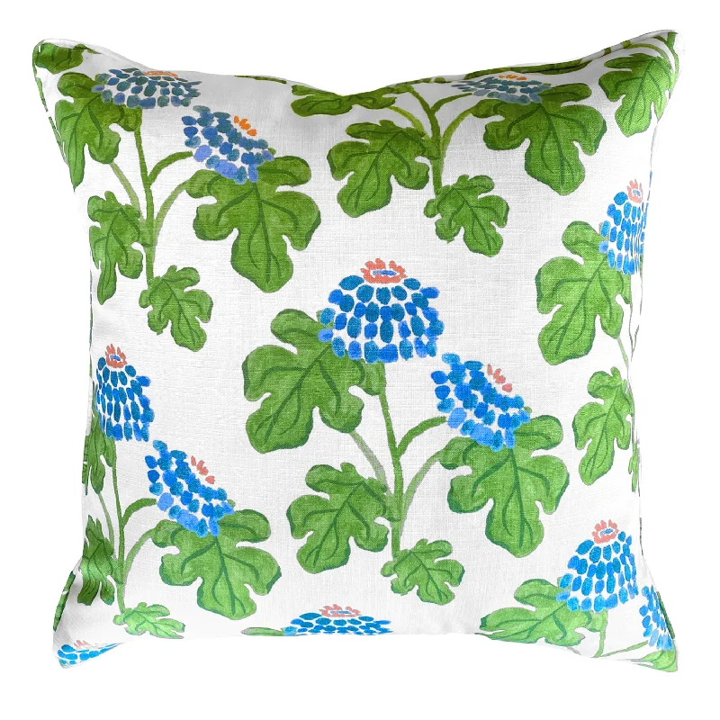 Casia Flowers Pillow - White