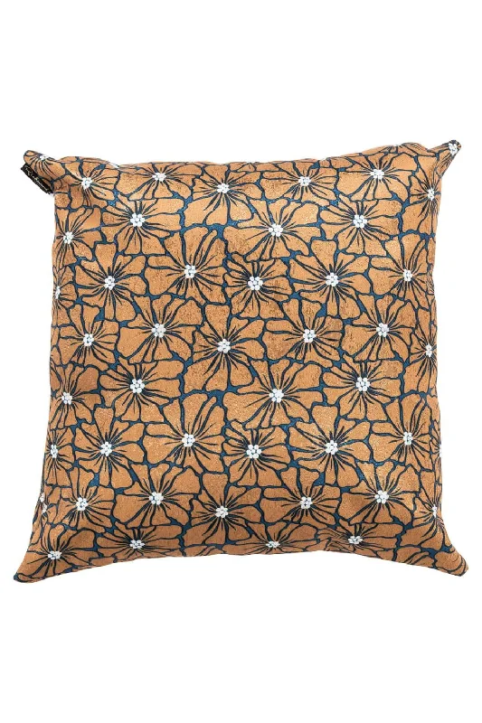 Brown Floral Cushion | OROA Valery