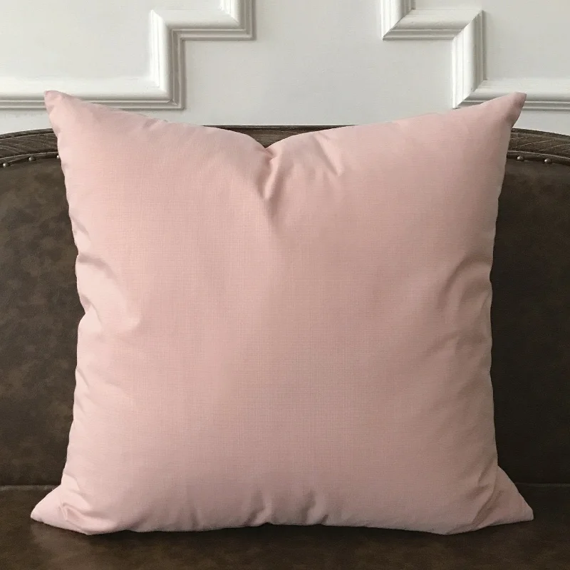 Lightly Dusted Pink Throw Pillow Cover 22x22