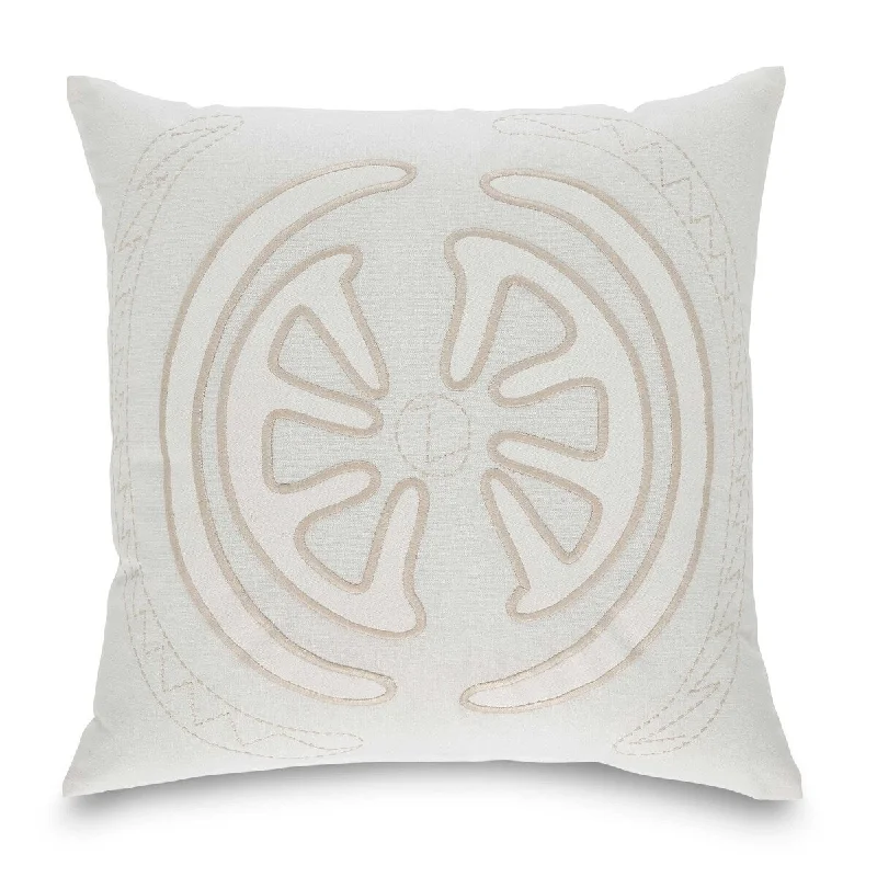 Southern Tide Point Reyes Square Off White Decorative Pillow