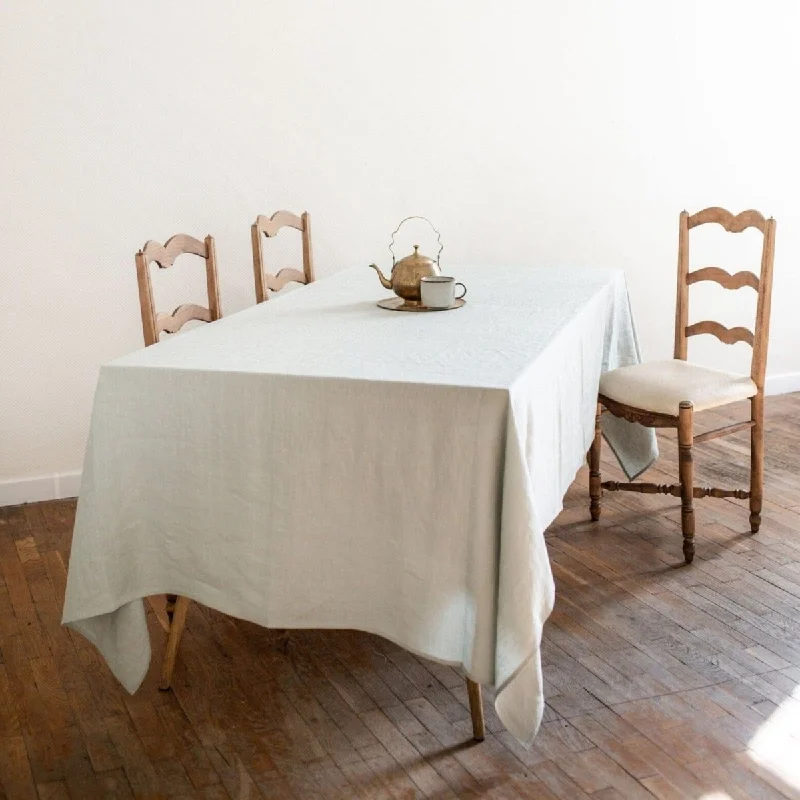 Sage Green 100% Linen Tablecloth