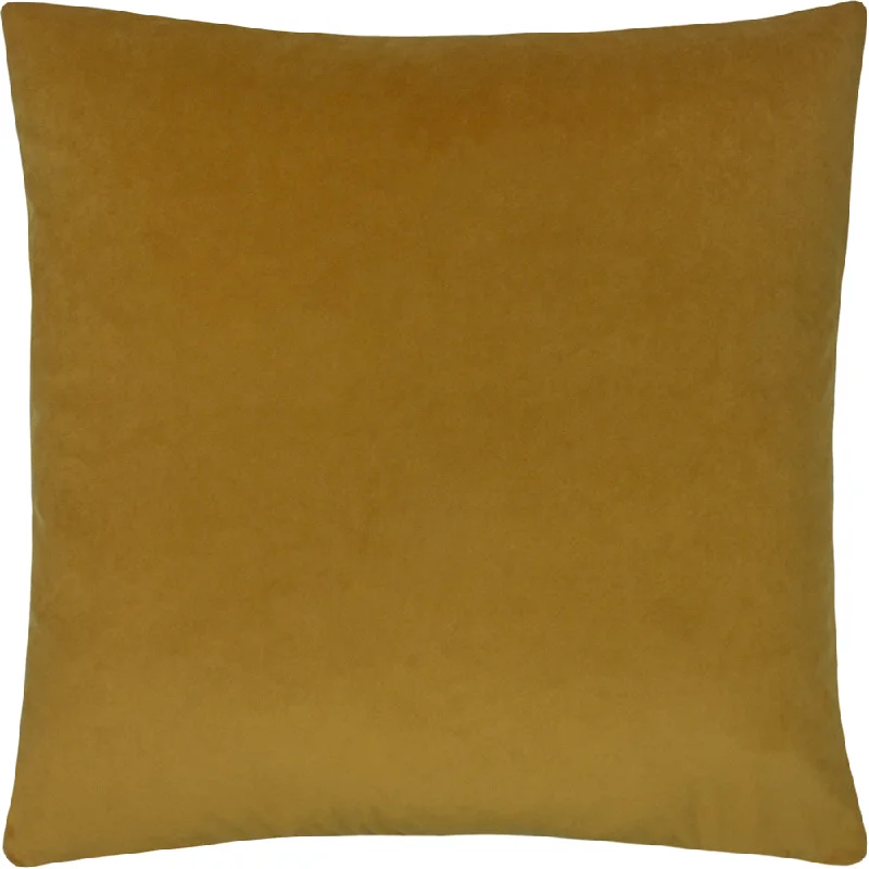 Sunningdale Velvet Square Cushion Saffron