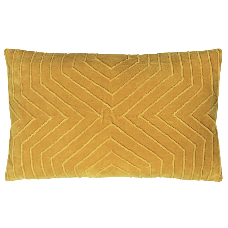 Mahal Geometric Cushion Ochre