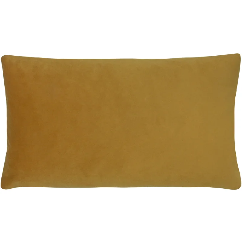 Sunningdale Velvet Rectangular Cushion Saffron