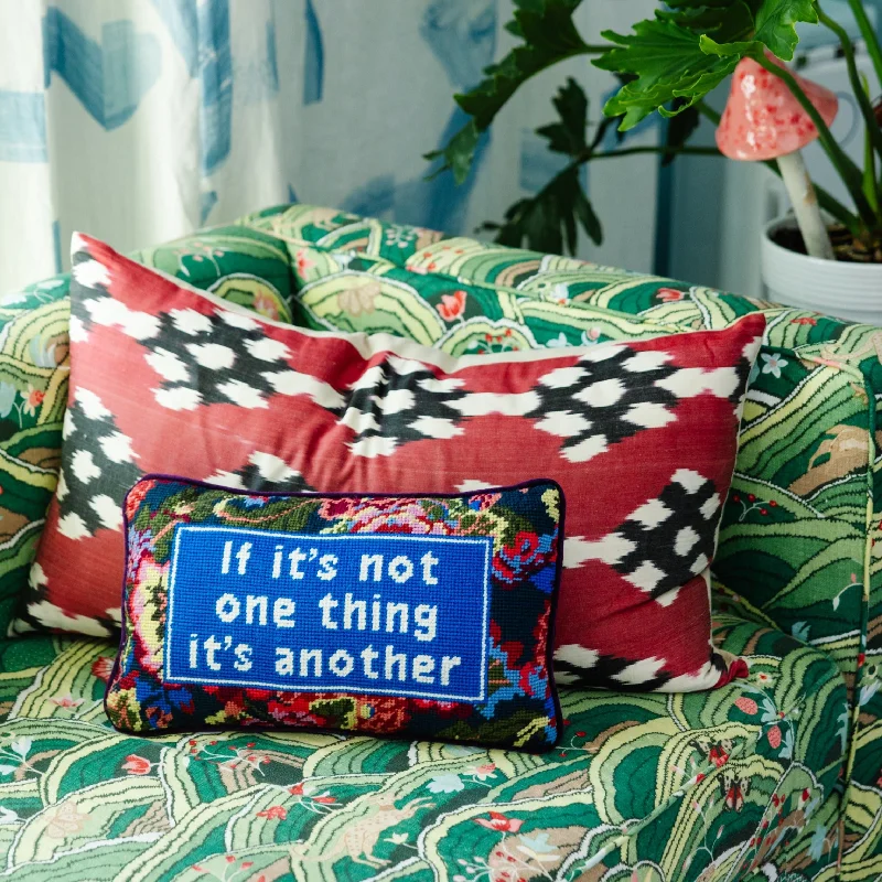 Not One Thing Needlepoint Pillow