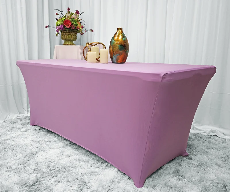 5 Ft Rectangular Spandex (220 GSM) Table Cover - Lilac (1pc)