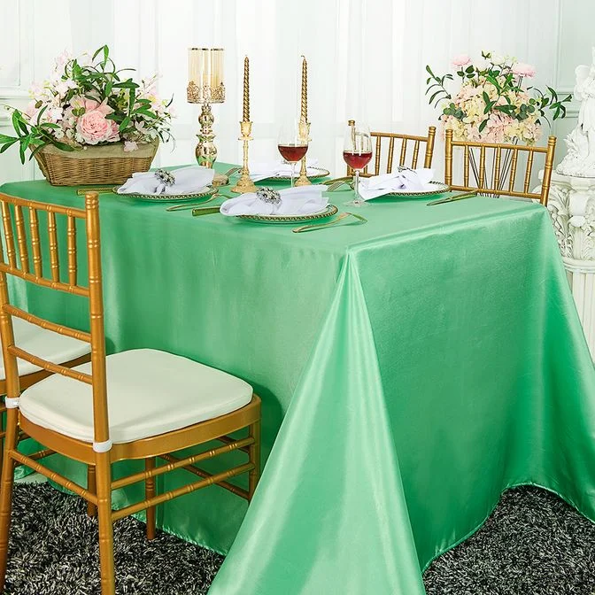 90"x132" Seamless Rectangular Satin Tablecloth - Sage Green (Old Shade) (1pc)