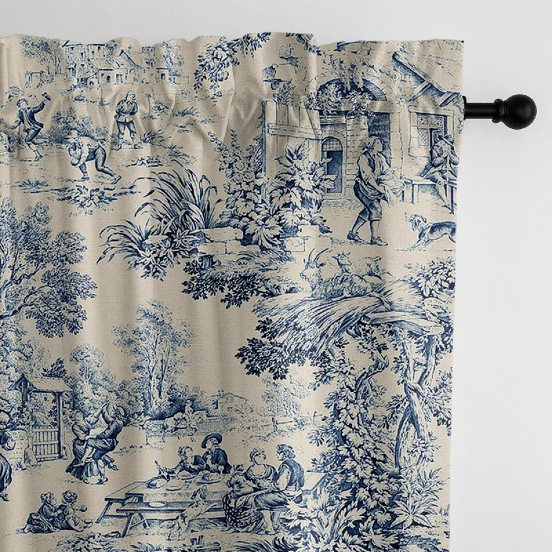 Maison Toile Blue Drapery