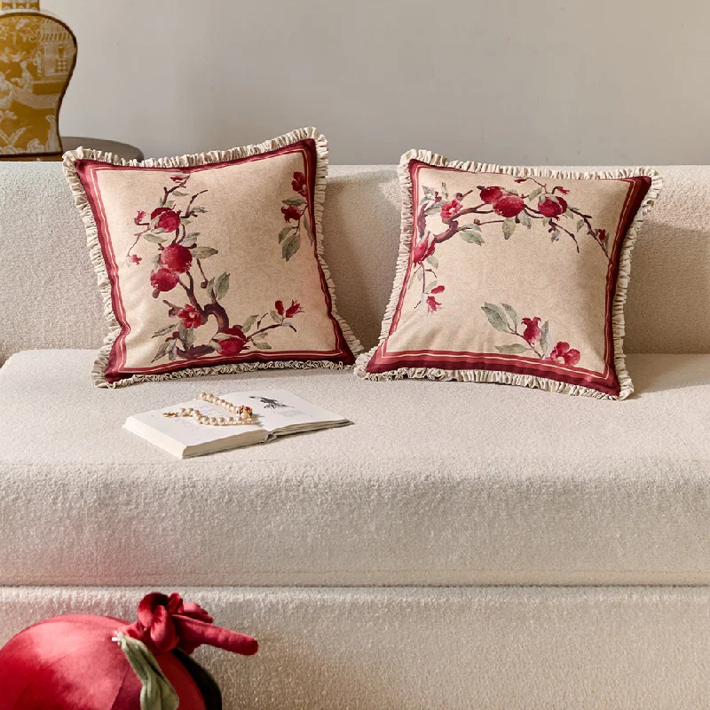 Persephone Exquisite Pomegranate Pillow Cover