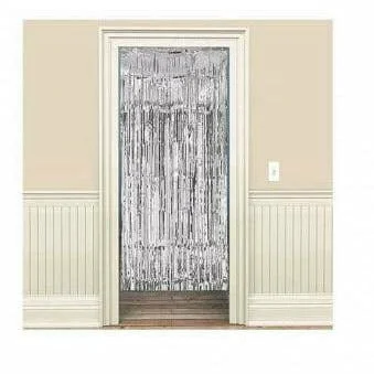 Silver Metallic Curtain