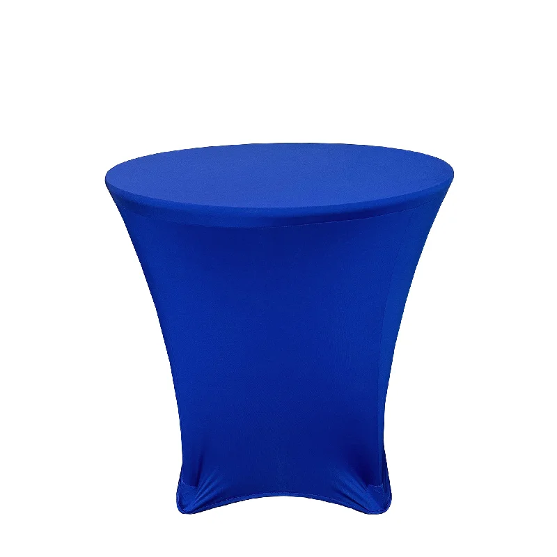 30 x 30 inch Lowboy Cocktail Spandex Table Cover Royal Blue