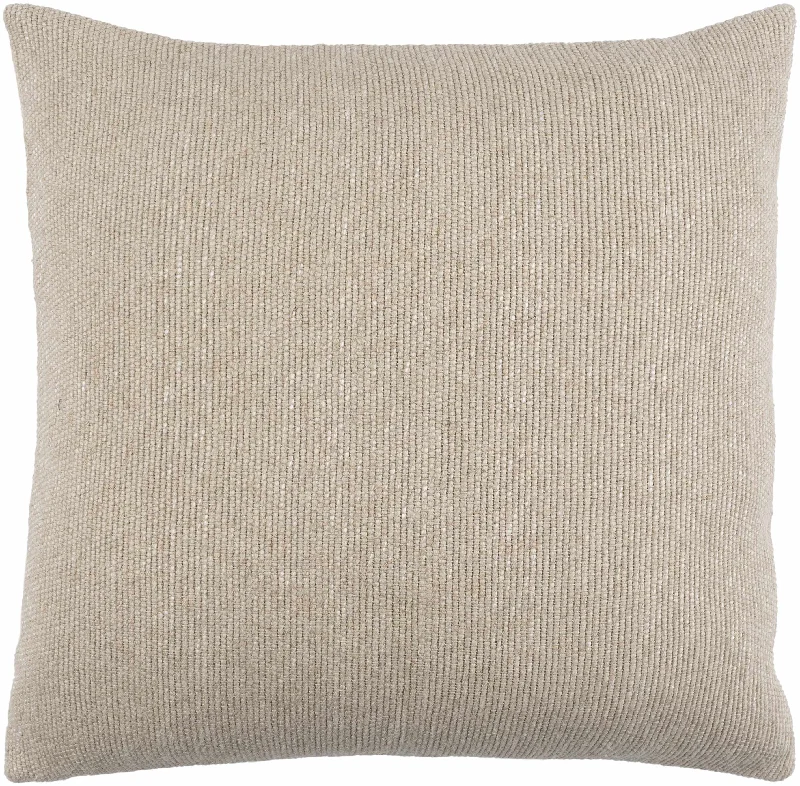 Evan Oatmeal Square Throw Pillow