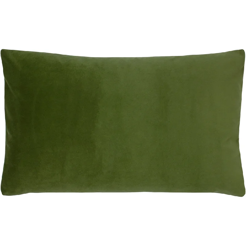 Sunningdale Velvet Rectangular Cushion Olive