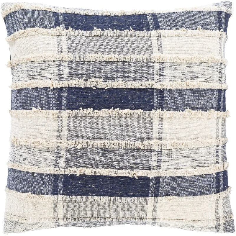 Ibiza Woven Pillow in Dark Blue