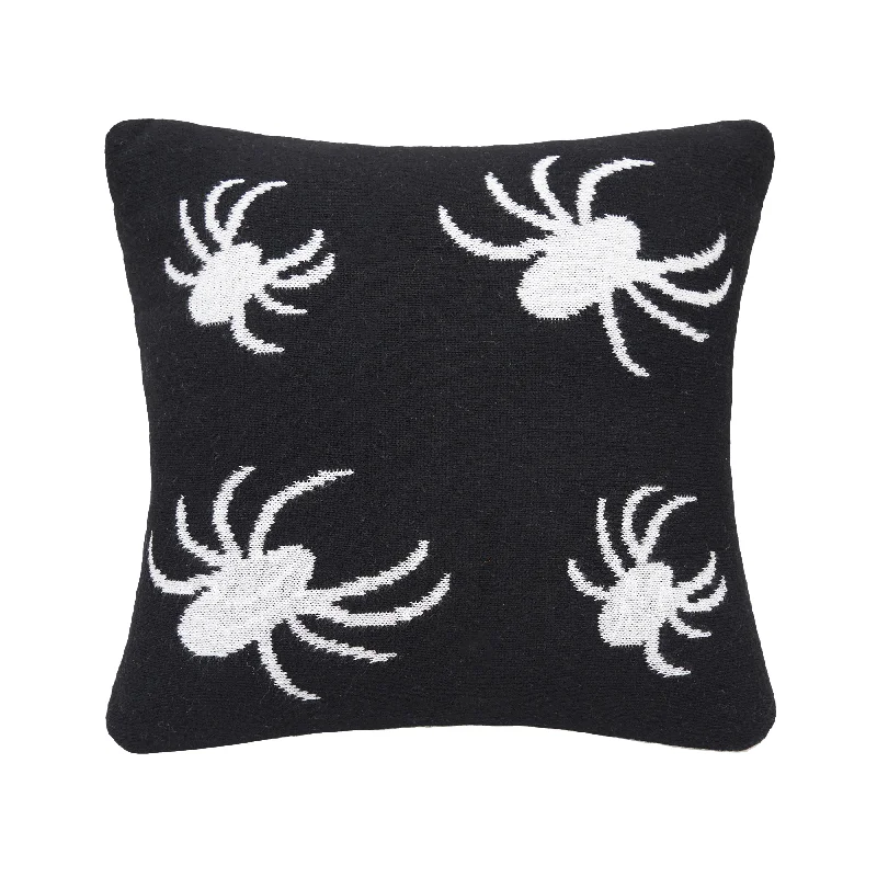 Spider Knitted Mini Pillow