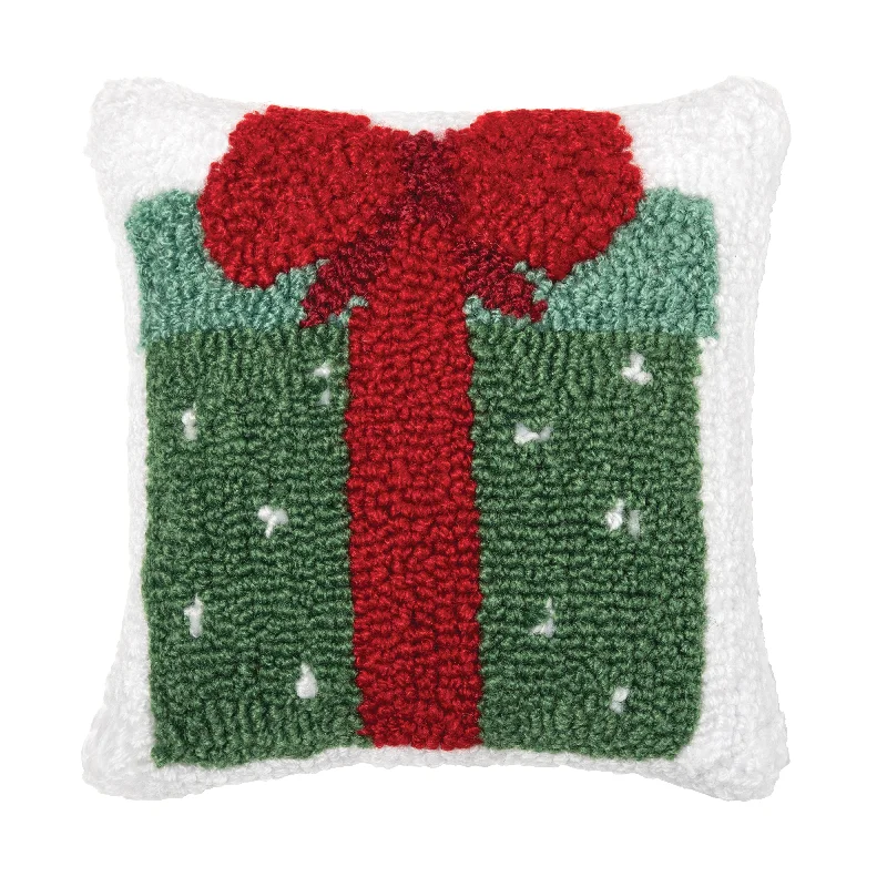 Dotted Present Hooked Mini Pillow