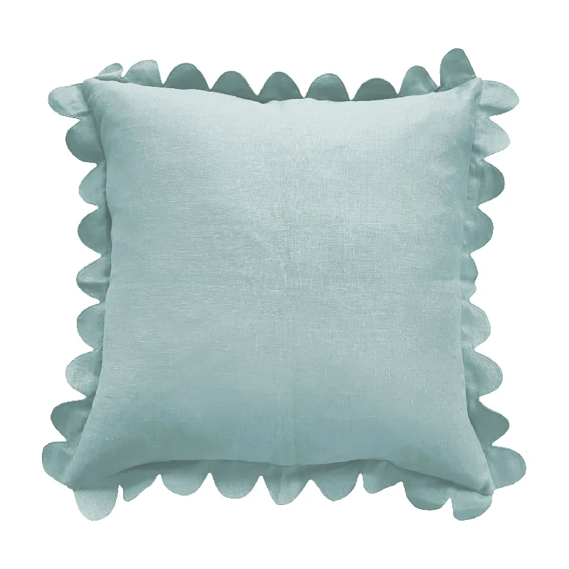 Scalloped Pillow - Bird's Egg