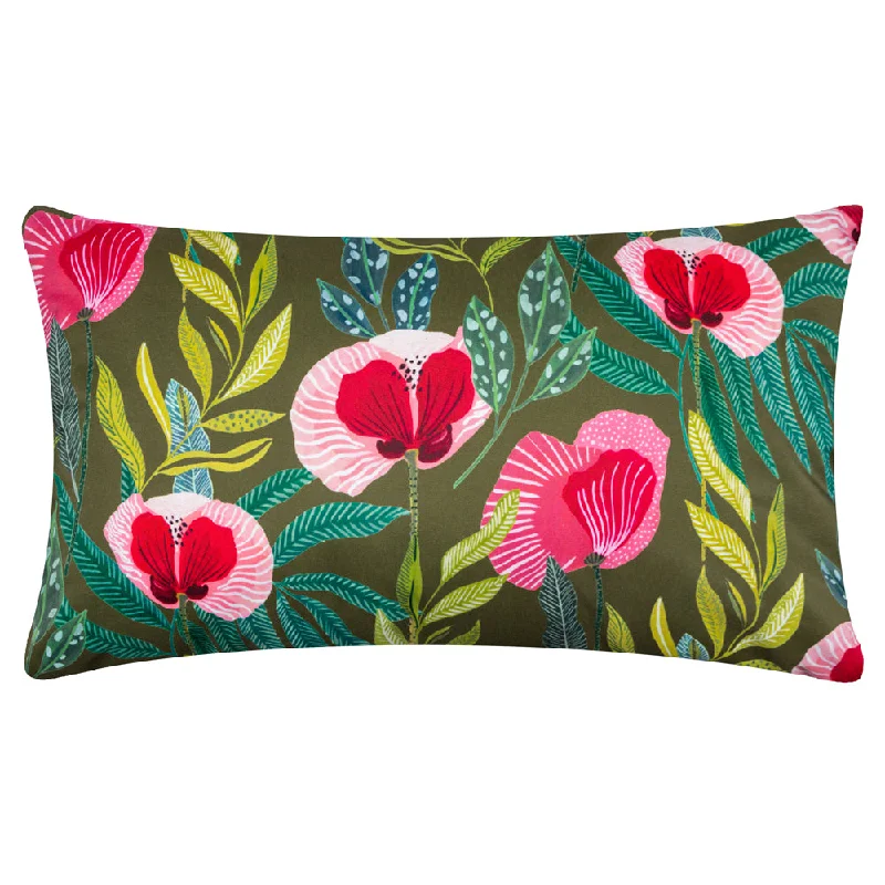 House of Bloom Poppy Outdoor Cushion Olive