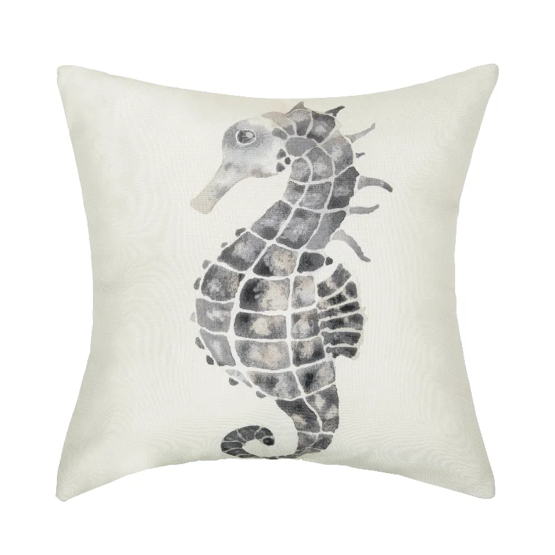 Pebble Seahorse Indoor Outdoor Pillow