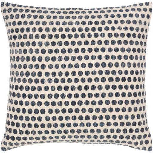 Janya Striped Blue & Cream Pillow