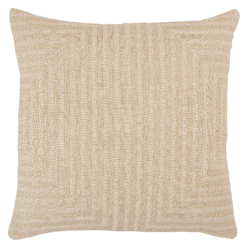 Neutra Geometric Pillow in Light Taupe