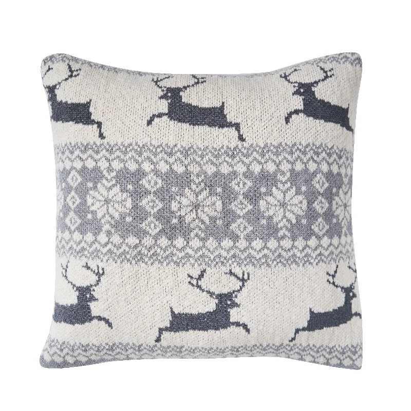 Deer Knitted Pillow