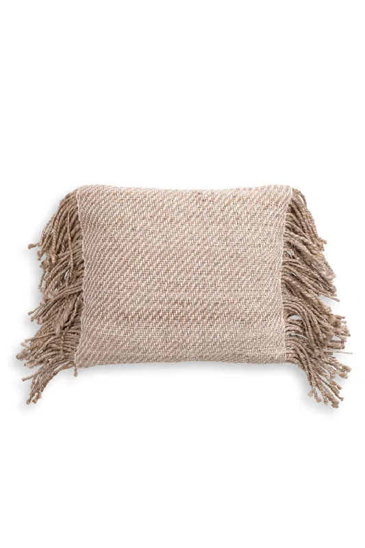 Natural Jute Fringed Cushion | Eichholtz Vieste