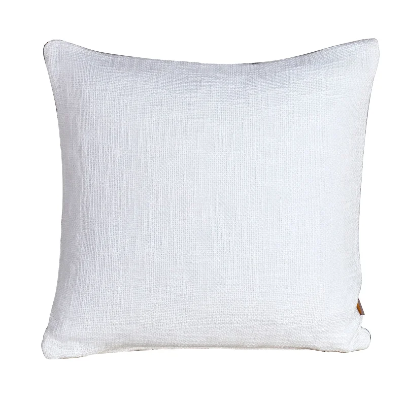 Rurban Divine Marcella Solid 100% Cotton White Cushion Cover