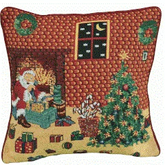 Tache Festive Holiday Last Minute Preparations Cushion Cover