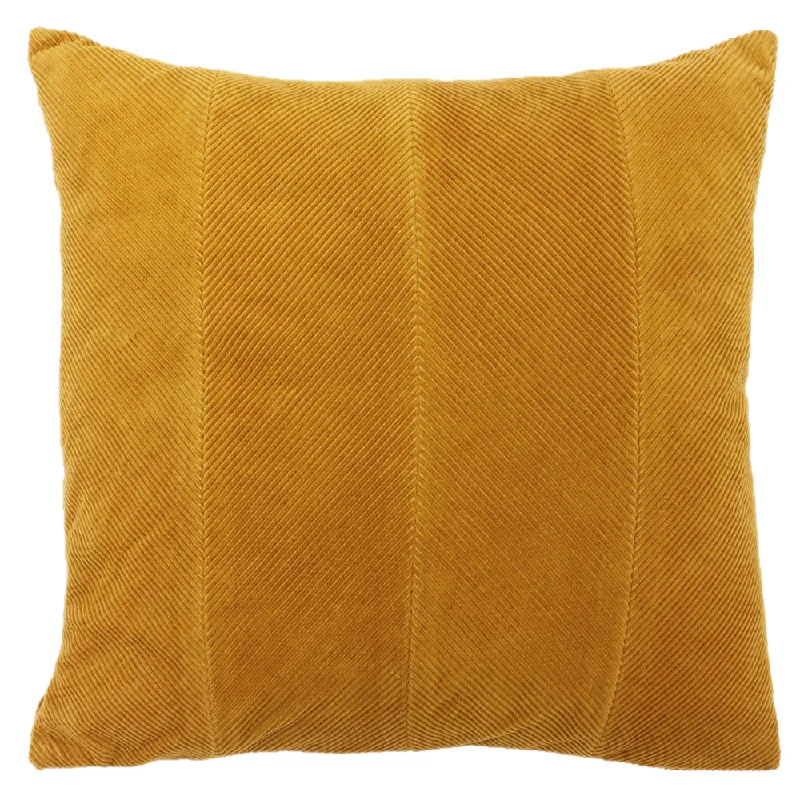 Jagger Ribbed Corduroy Cushion Ochre Yellow