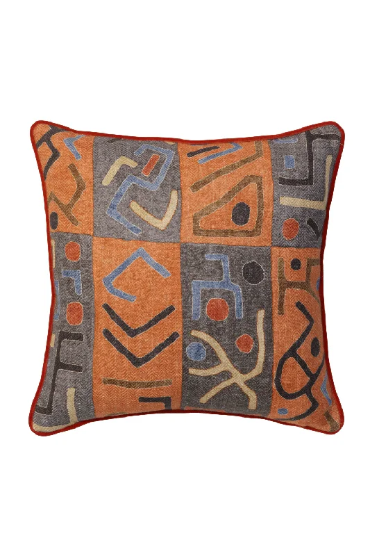 Geometric Patterned Throw Pillow | Andrew Martin Ashanti