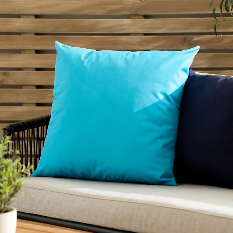 Plain Outdoor Cushion Aqua