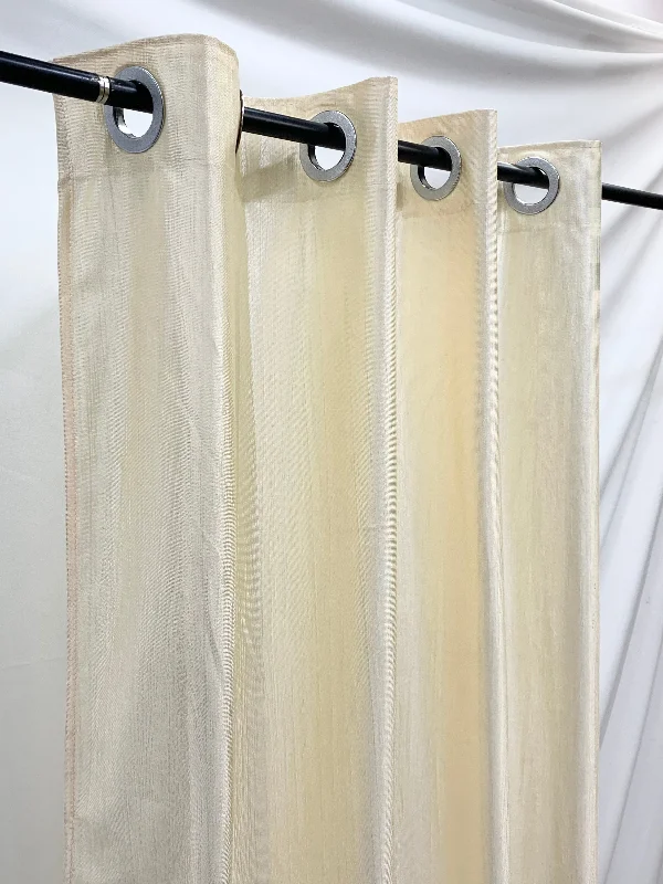 Semi Blackout Plain Curtain - Cream (Pack of 1)