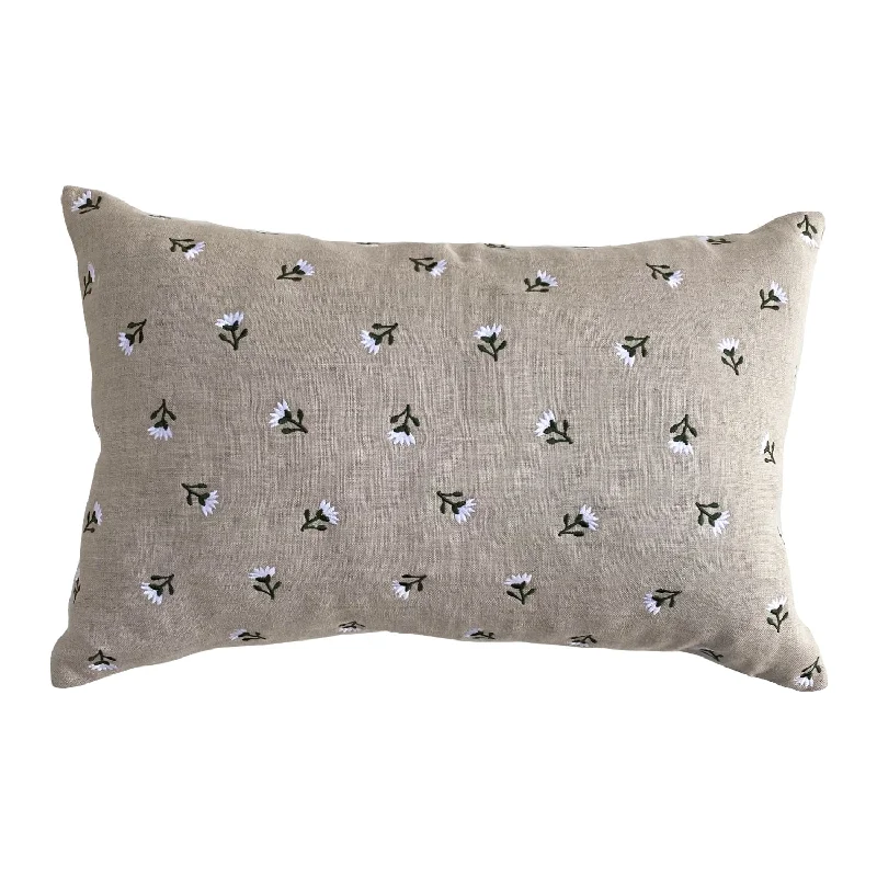 Primavera Pillow - Natural/White