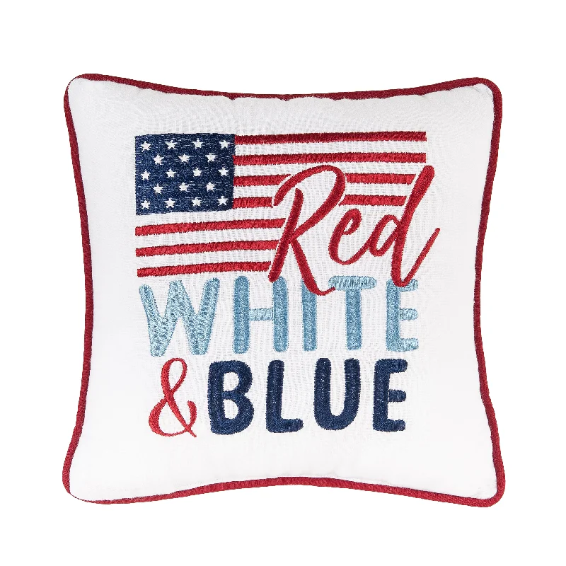 Red White & Blue Flag Pillow