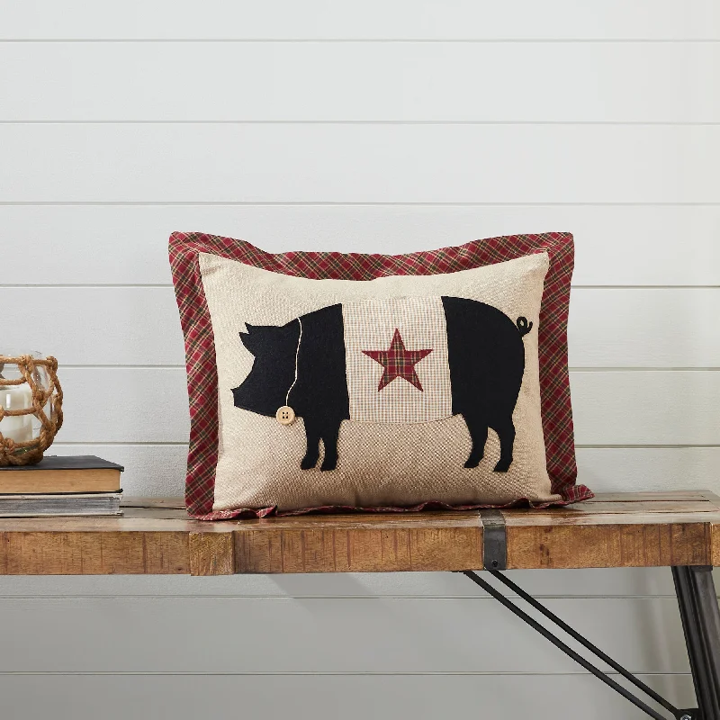 Cider Mill Primitive Pig Pillow 14x18 VHC Brands