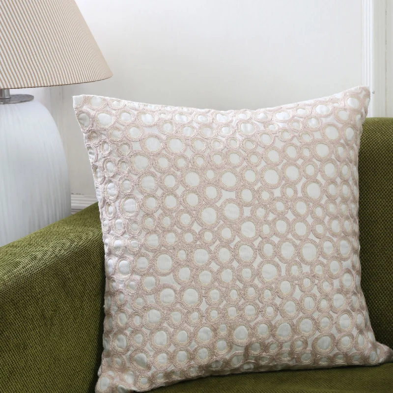 Bubble Sapphire Embroidered Cushion Cover