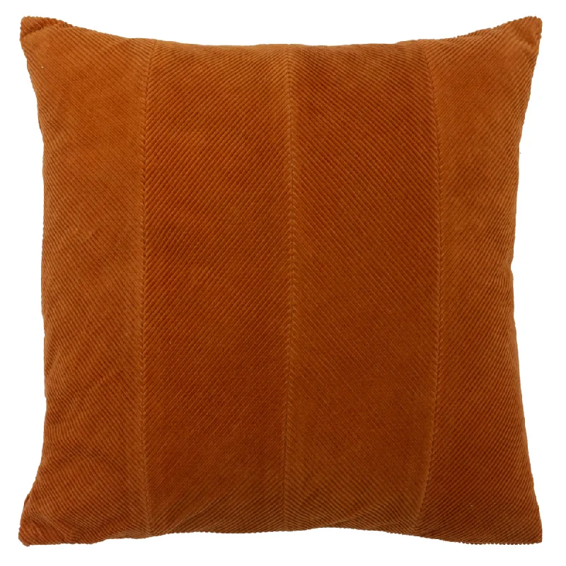 Jagger Ribbed Corduroy Cushion Rust Orange