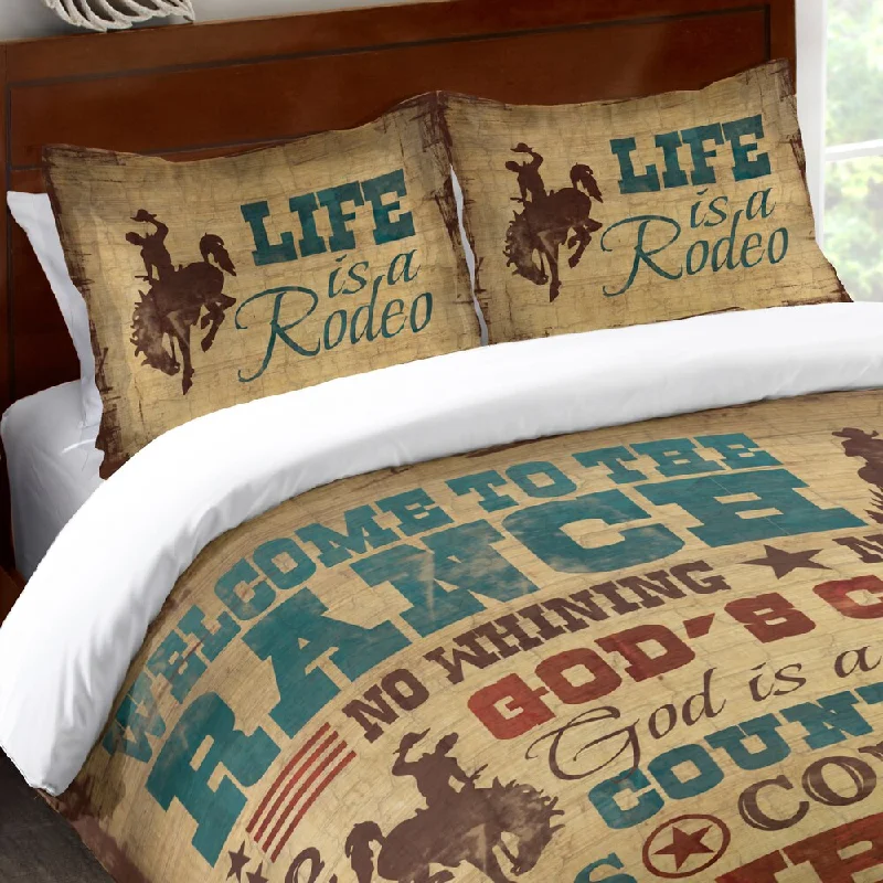 Laural Home Rodeo Words Standard Pillow Sham