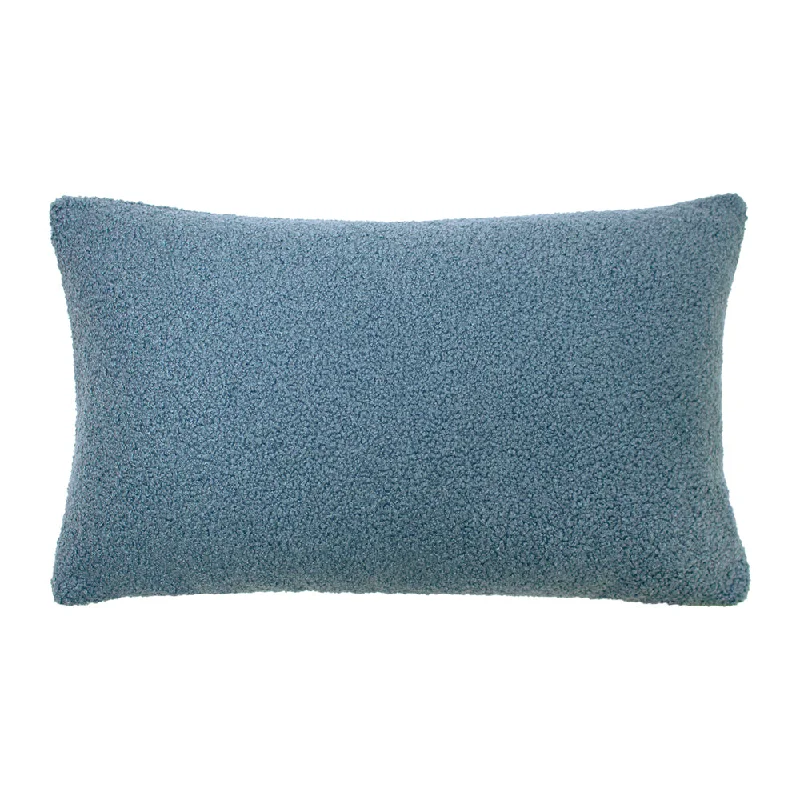 Malham Fleece Rectangular Cushion Wedgewood