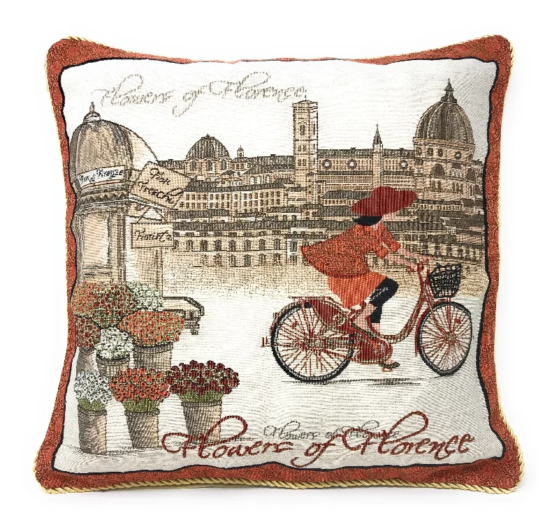 Tache Girls Day Out  Woven Throw Pillow Cushion Covers