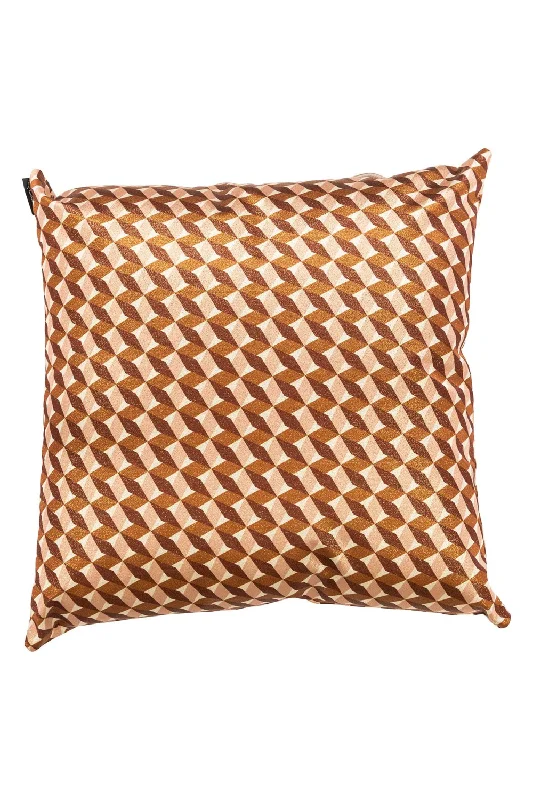 Brown Patterned Cushion | OROA Philine