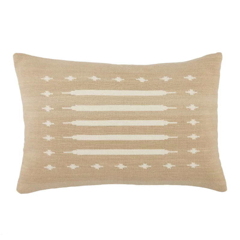 Ikenna Tribal Pillow in Taupe