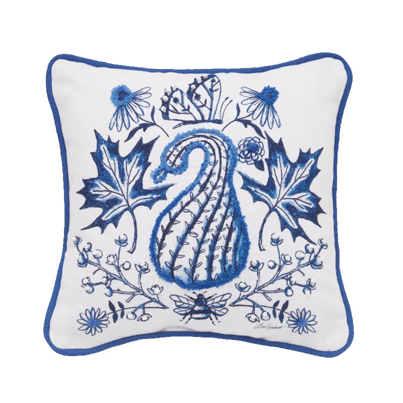 Blue Gourd Pillow