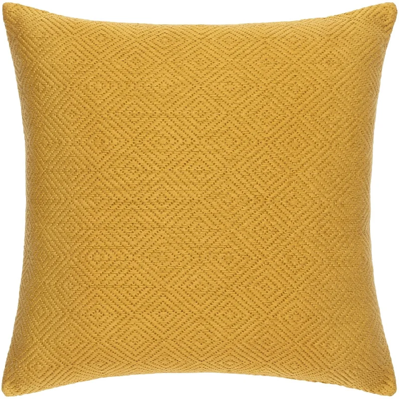 Camilla Hand Woven Square Pillow Mustard, Olive, Camel