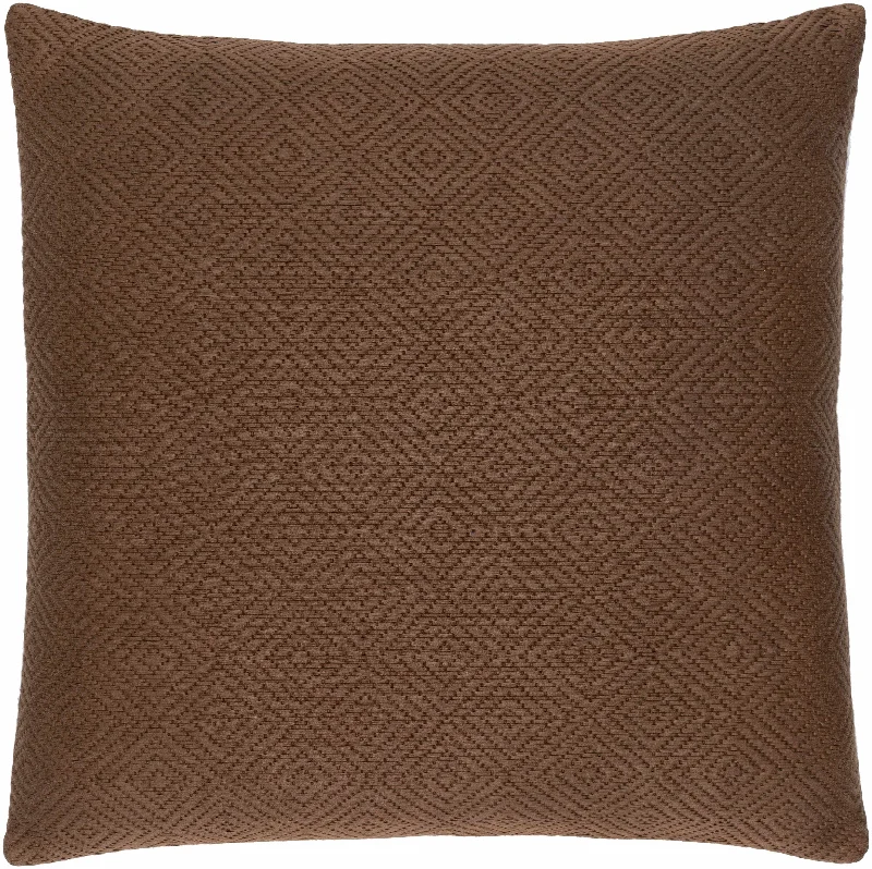 Firthcliffe Brown Square Throw Pillow - Clearance