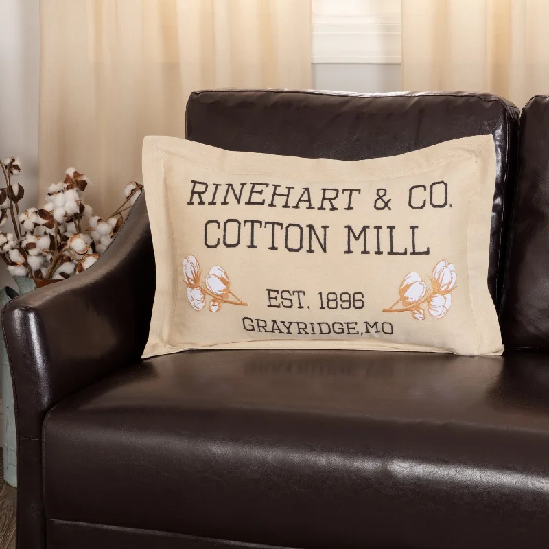 Ashmont Cotton Mill Co. Pillow 14x22 VHC Brands