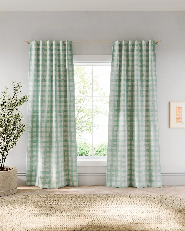 Gingham Blackout Curtain