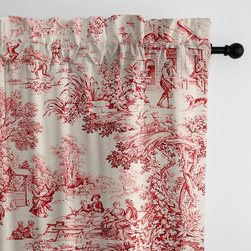 Maison Toile Red Drapery